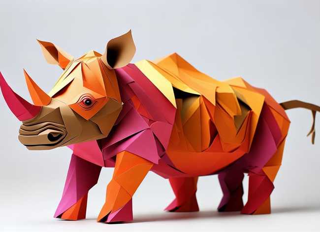 犀牛儿童折纸 - 犀牛儿童折纸教程 犀牛儿童折纸 - 犀牛儿童折纸教程