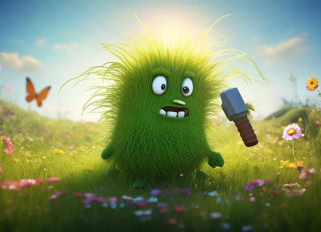 儿童故事小草大力士 - 小草大力士故事图片