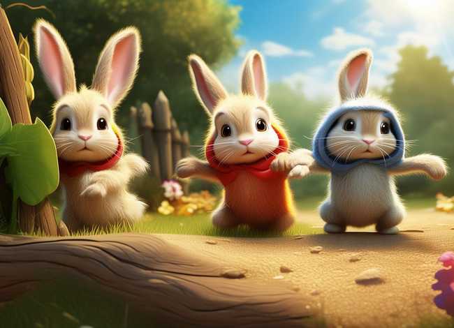 儿童故事《三只小兔》（幼儿讲故事三只小兔）