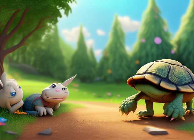 幼儿园讲故事简短 - 幼儿园讲故事简短小故事龟兔赛跑