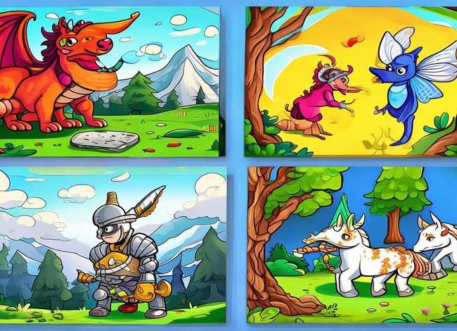 儿童故事简笔画4幅图，儿童故事简笔画图片大全大图