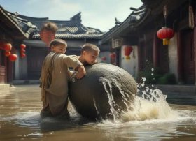 司马光砸缸儿童故事、少儿讲故事-司马光砸缸