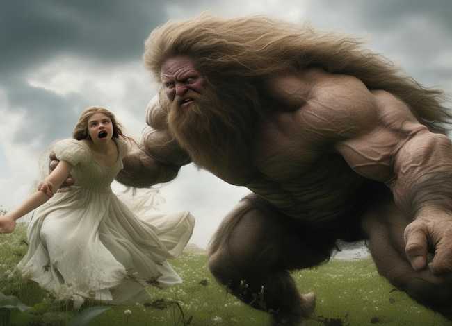 巨人抓走公主的儿童故事，巨人与公主的故事