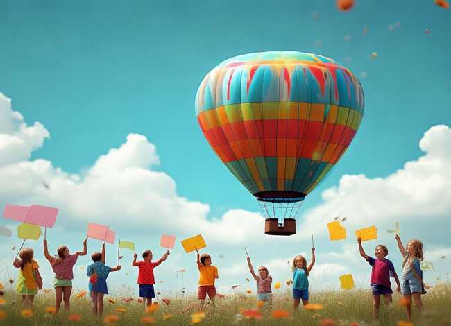 热气球儿童画课件,儿童创意画热气球教案 热气球儿童画课件,儿童创意画热气球教案