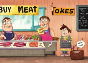 买肉笑话；买肉的笑话