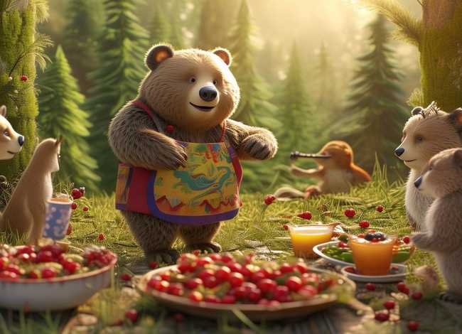 小熊请客故事内容短篇；小熊请客故事内容短篇50字