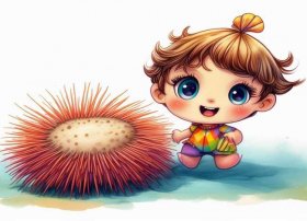 儿童海胆故事 - 海胆儿童画