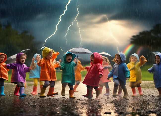 关于打雷下雨的儿童故事 关于打雷下雨的儿歌