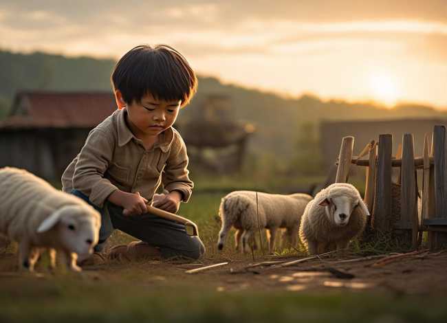 儿童故事亡羊补牢的故事带拼音，亡羊补牢的故事带拼音文字