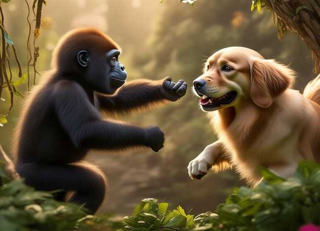 猩猩和狗的故事 - 猩猩和狗的故事视频 猩猩和狗的故事 - 猩猩和狗的故事视频