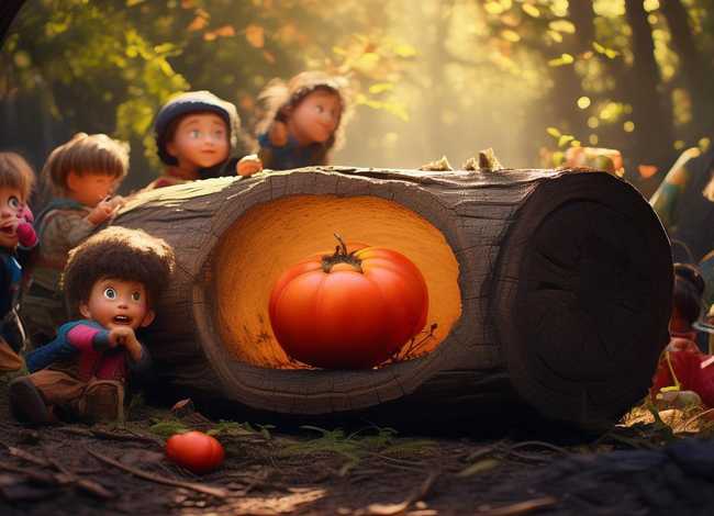 儿童故事柿子去哪了图片、柿子去哪儿了儿童故事