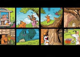 四格连环画小故事；四格连环画小故事大全