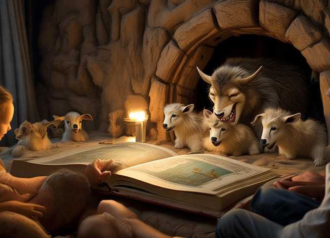 宝宝睡前故事,狼与七只小山羊的故事；宝宝睡前故事,狼与七只小山羊的故事内容