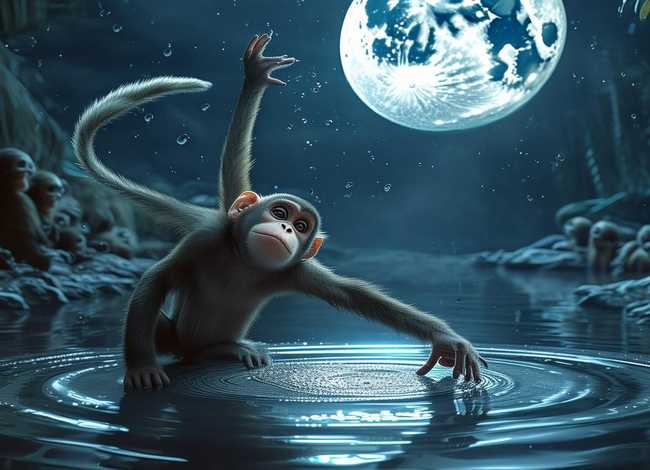 猴子捞月亮儿童故事3-6岁、幼儿故事猴子捞月亮 文字 猴子捞月亮儿童故事3-6岁、幼儿故事猴子捞月亮 文字