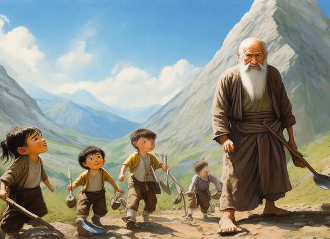 愚公移山儿童故事配图（愚公移山故事配图全套）