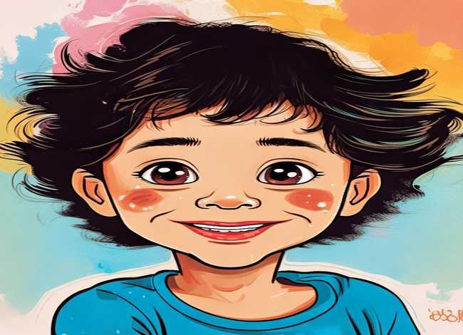 儿童自画像儿童画简单漂亮（儿童自画像儿童画简单漂亮可爱）