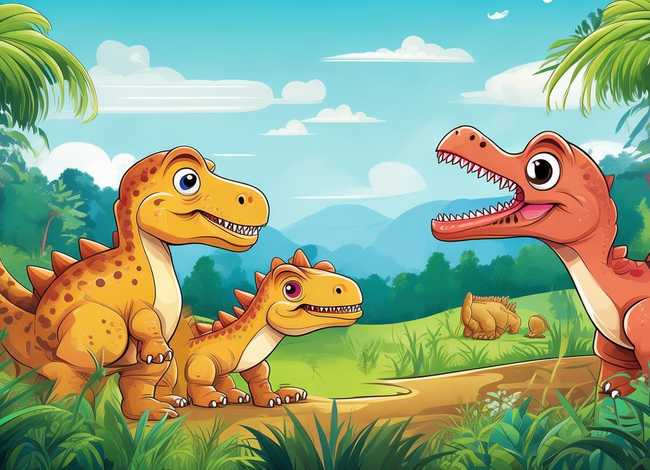 恐龙故事儿童3岁；0-3岁恐龙故事