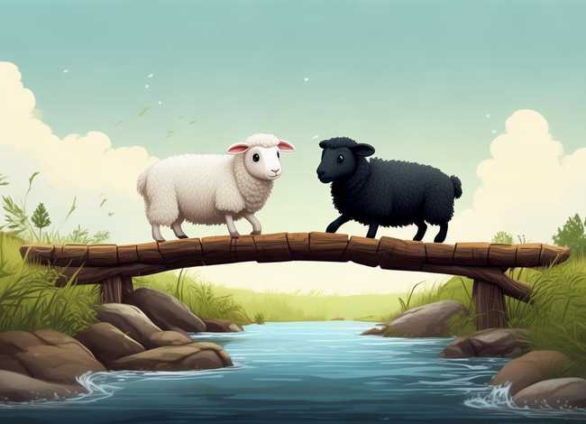 小羊过桥的故事ppt（两只小羊过桥的故事ppt）