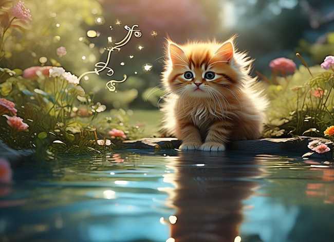 小猫钓鱼讲故事视频；小猫钓鱼讲故事视频背景音乐