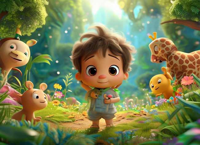 动物世界儿童0-3岁故事绘本，动物世界绘本故事图片