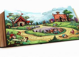 我的故事简笔画、我的故事书简笔画