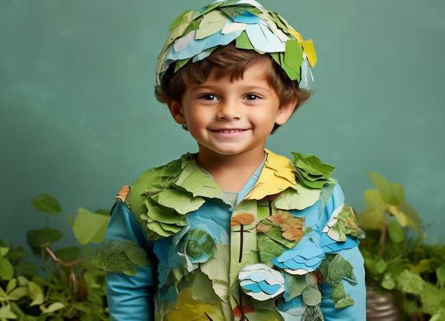 儿童环保创意服装、儿童环保创意服装男孩制作