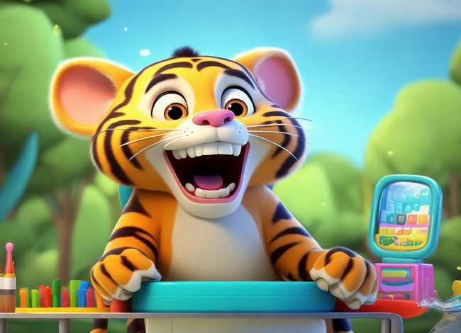 儿童故事老虎拔牙故事、幼儿故事老虎拔牙4分钟的视频