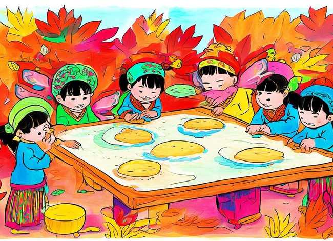 重阳节儿童画 - 重阳节儿童画线稿 重阳节儿童画 - 重阳节儿童画线稿