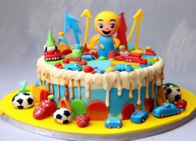 儿童蛋糕图片男孩生日蛋糕（儿童蛋糕图片男孩生日蛋糕10岁）