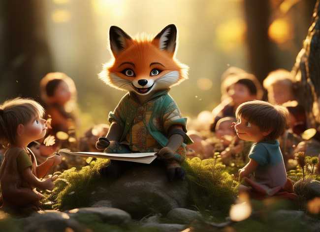 有智慧的狐狸儿童故事，狐狸的智慧故事表演