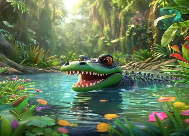 儿童故事大鳄鱼 - 大鳄鱼的故事幼儿故事 儿童故事大鳄鱼 - 大鳄鱼的故事幼儿故事