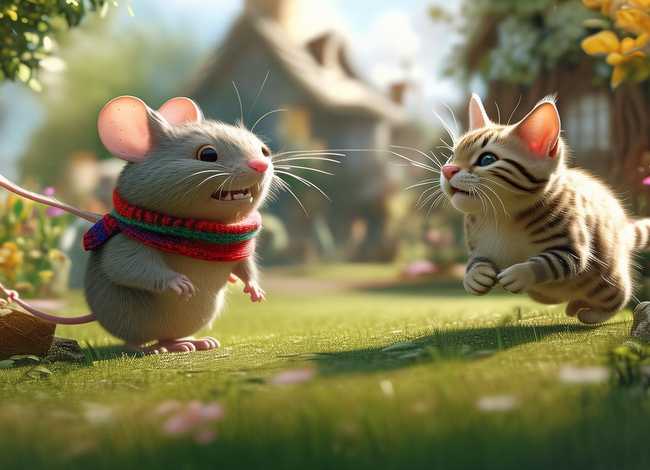 大个子老鼠小个子猫的儿童故事 - 我想听大个子老鼠小个子猫的故事