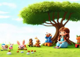 儿童故事画图片4幅简单，儿童故事绘画图片4幅