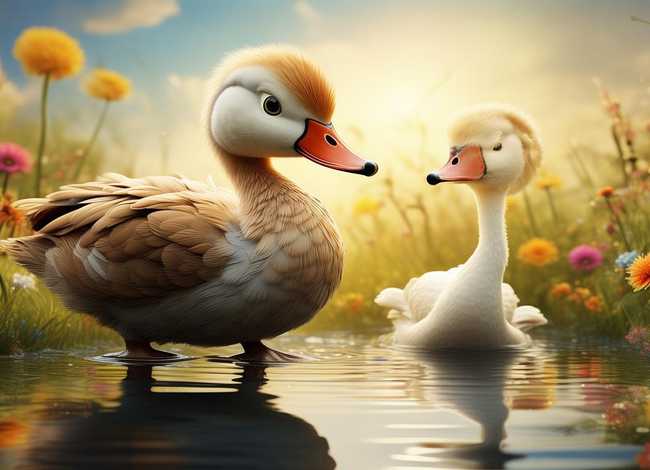 给儿童讲故事丑小鸭的故事 - 幼儿故事丑小鸭 丑小鸭的故事视频