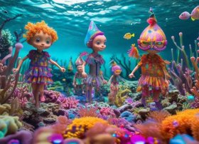 海底儿童创意画，海底儿童创意画怎么画