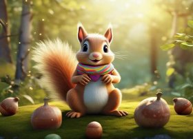 松鼠的故事儿童视频 - 松鼠的小故事