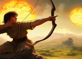 后羿射日儿童故事完整版 - 少儿故事后羿射日