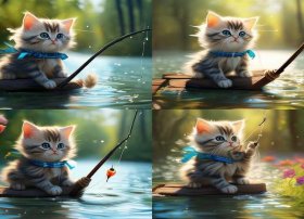 小猫钓鱼故事表演动作 小猫钓鱼故事表演动作图片