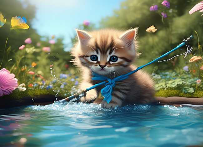 小猫钓鱼故事视频、小猫钓鱼故事视频吧