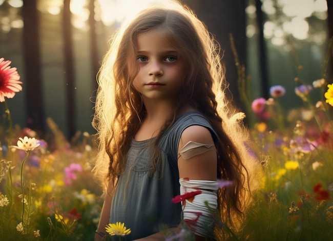 爷爷讲的故事全文（爷爷讲的故事全文 山花因见义勇为受了伤）