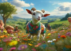 机灵的小山羊儿童故事、机灵的小山羊故事视频