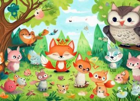 动物故事儿童画，动物故事画画