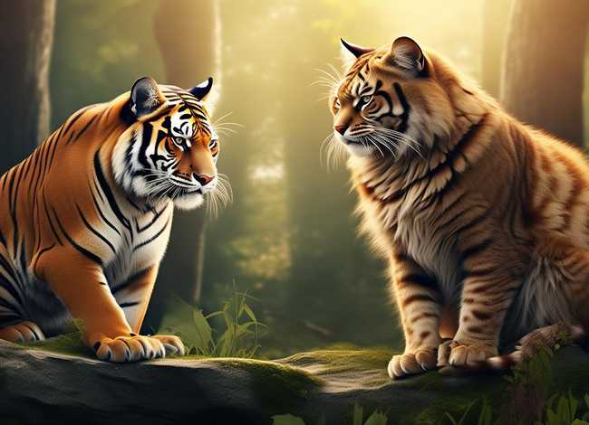 老虎学猫拜师的故事；老虎学猫拜师的故事视频