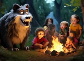 少儿童话故事音频大灰狼的故事；少儿节目大灰狼的故事