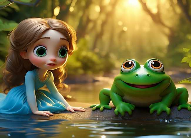 儿童故事青蛙王子绘本图片（儿童故事青蛙王子图片）