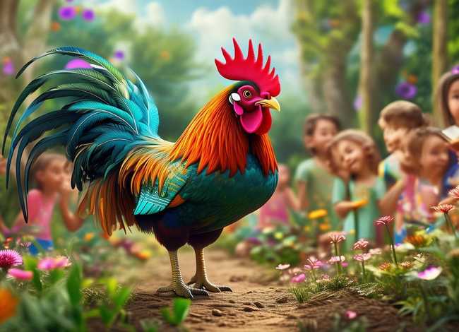 儿童故事大全骄傲的大公鸡；幼儿园骄傲的大公鸡故事教案