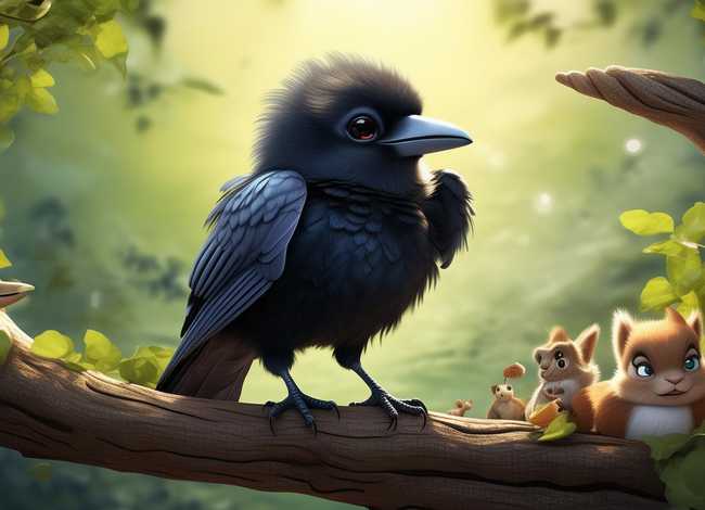 乌鸦故事儿童版 - 乌鸦的幼儿故事 乌鸦故事儿童版 - 乌鸦的幼儿故事