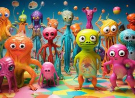 儿童绘本故事推荐古怪的外星人（奇形怪状的外星人儿童画）