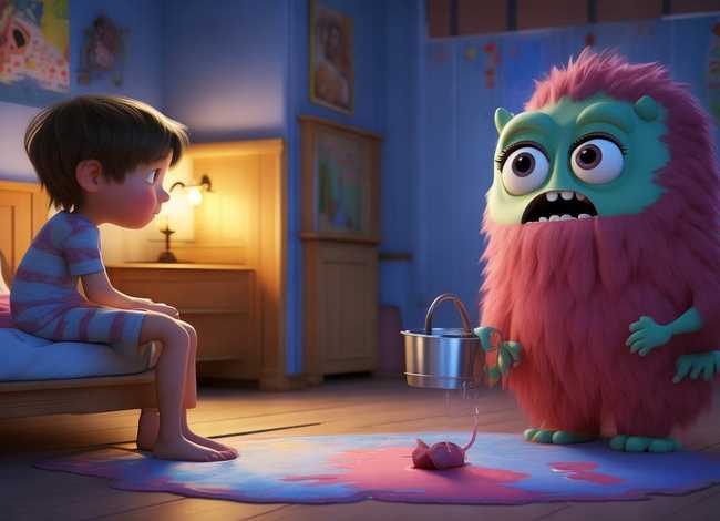 儿童睡前故事尿床的故事、尿床怪睡前故事