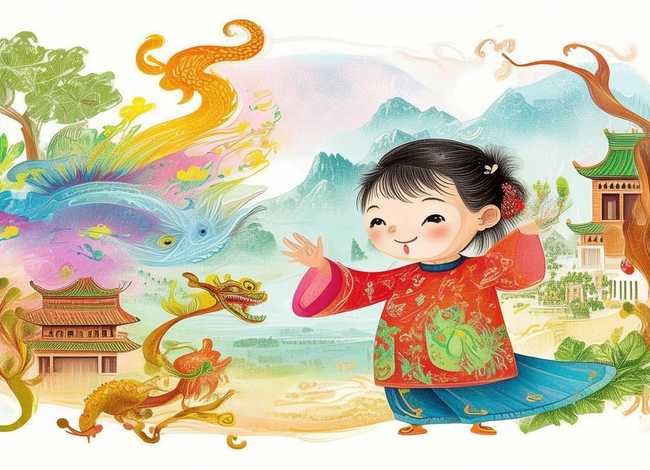 中华传统儿童典故；中华传统儿童典故简笔画绘本图片